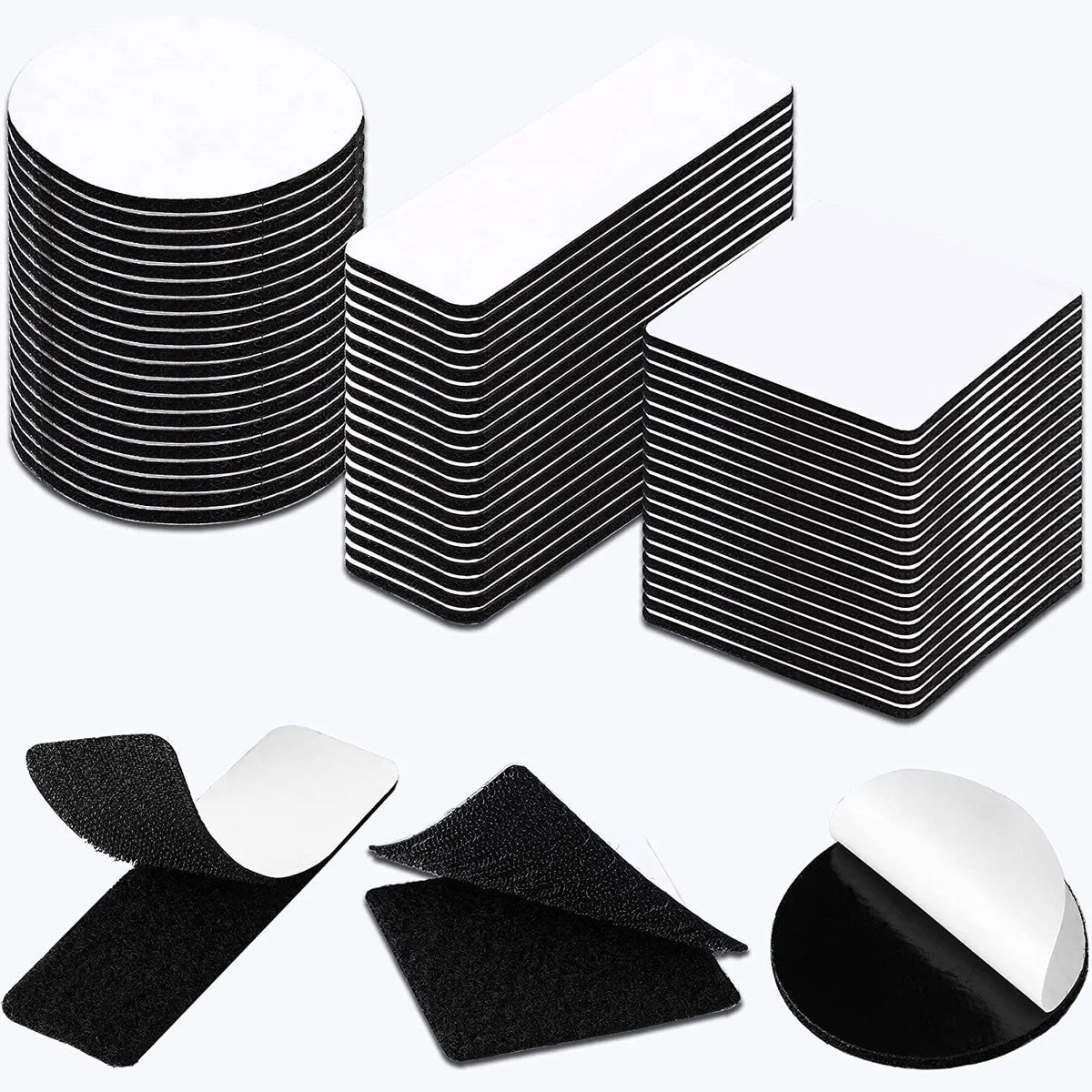 adhésifs élastiques blanc noir rayures tissu texturé moderne résistance chaleur auto adhésifs polyesters nylon