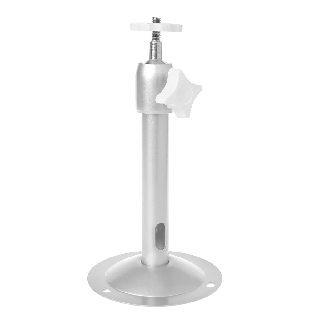 support mural rotatif argenté projecteur caméra fixations vis plastique aluminium moderne fonctionnel