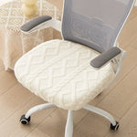 coussin chaise moderne zigzag bleu clair gris vert pastel polyester antidérapant extensible