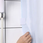 clips rideau douceur moderne blanc adhésif salle bain accessoire fixe polonais soie opacité