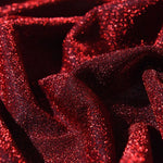 tissu polyester élastique pailleté bleu clair rose violet rouge opacité