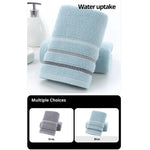 serviette bain coton polyester rayures modernes gris bleu rose rapide absorption durable