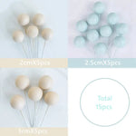 décoration gâteau anniversaire ours bleu rose voiture dessin animé nuages coeurs enfant festive résine