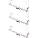 porte serviettes mural acier inoxydable clips fixation moderne 23cm 36cm lisse argenté sans perçage