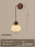 suspension lumineuse trois abatjour bois foncé blanc laiteux moderne minimaliste