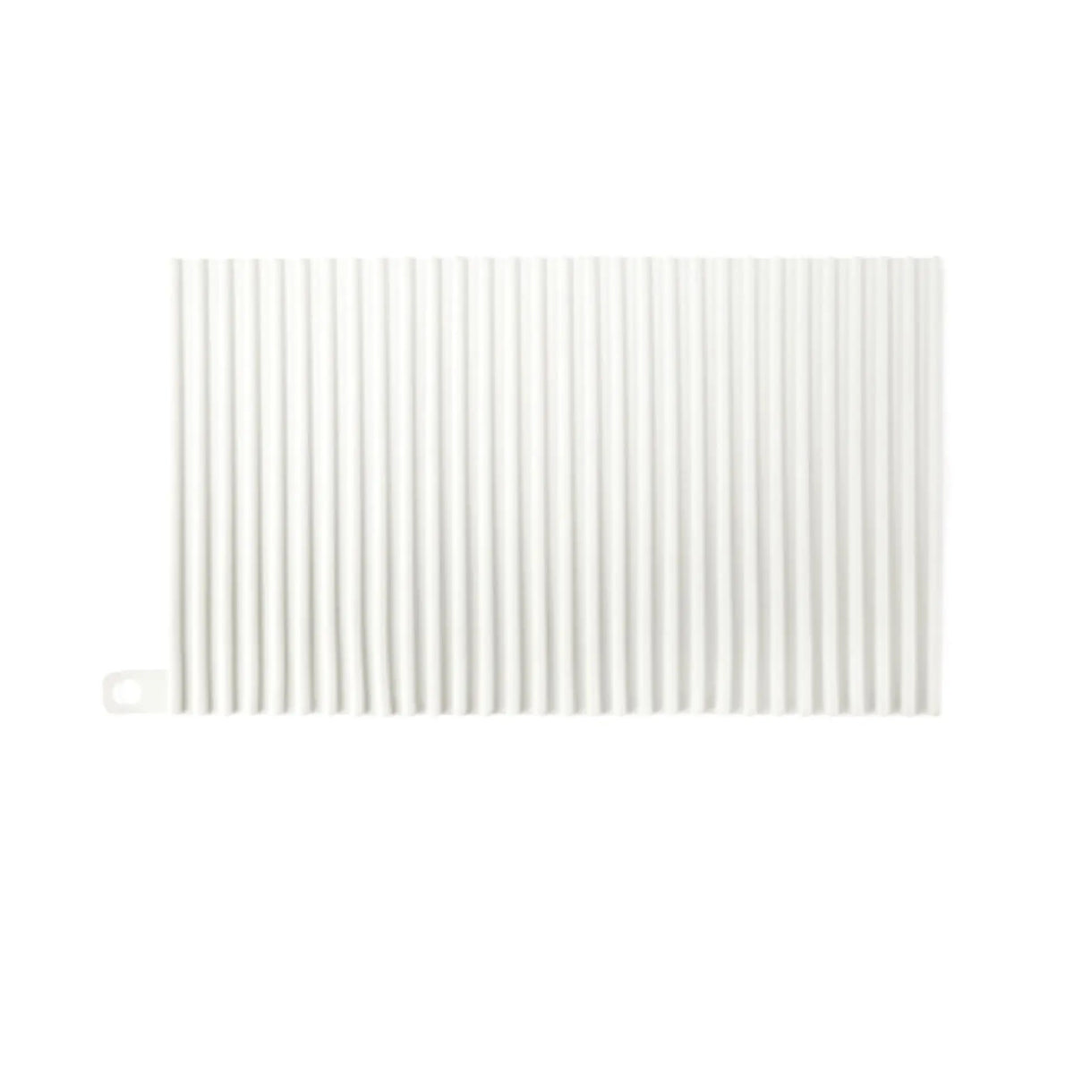 tapis vaisselle moderne noir blanc rayures verticales clips respectueux environnement