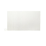 tapis vaisselle moderne noir blanc rayures verticales clips respectueux environnement