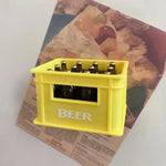 décapsuleur aimant mini caisse bière rouge vert BEER blanc pratique décoration maisonouvrier bouteille intégré