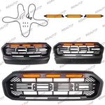grille pare chocs noir moderne ford ranger 2015 2021 led câbles vis
