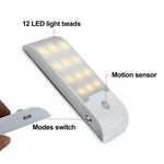 lampe led rechargeable adhésive capteur mouvement modes indicateur charge moderne blanc