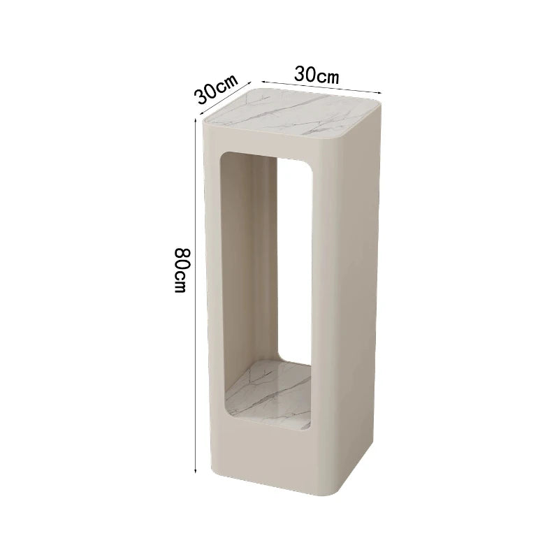 support vases moderne multi niveaux beige noir texture marbrée intérieur moderne