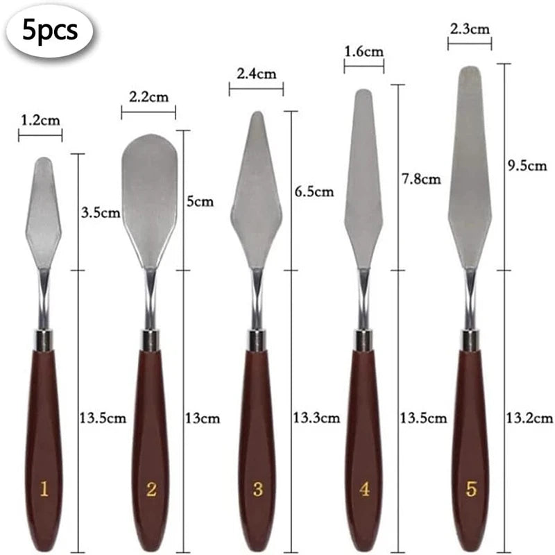 spatules pâtisserie acier inoxydable couteaux palette grattoir gâteau décoration peinture outil cuisine