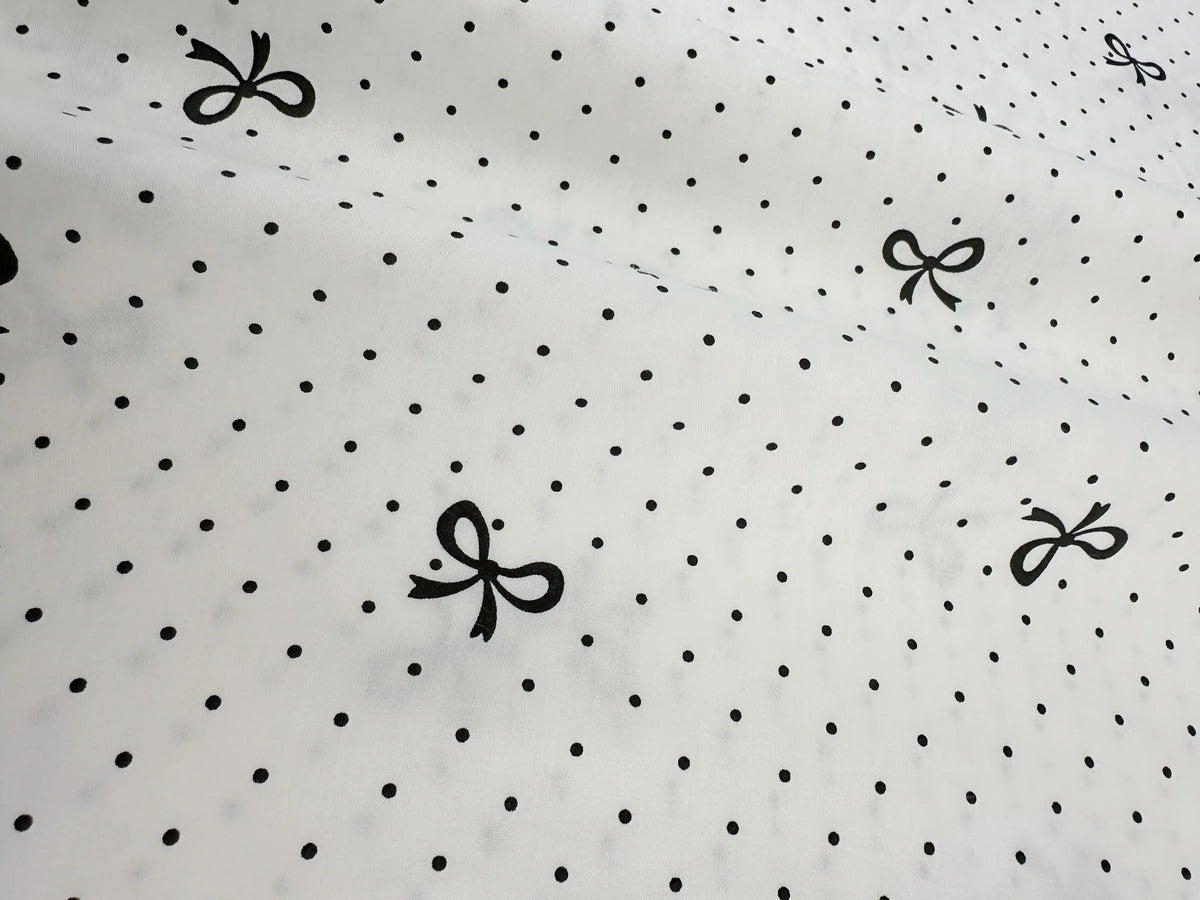 tissu popeline coton biodegradable 160x50cm moderne rayures diagonales points nœuds blanc bleu rose vert