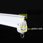 rideau glissière blanc moderne clips top clamping 1m 2m 3m