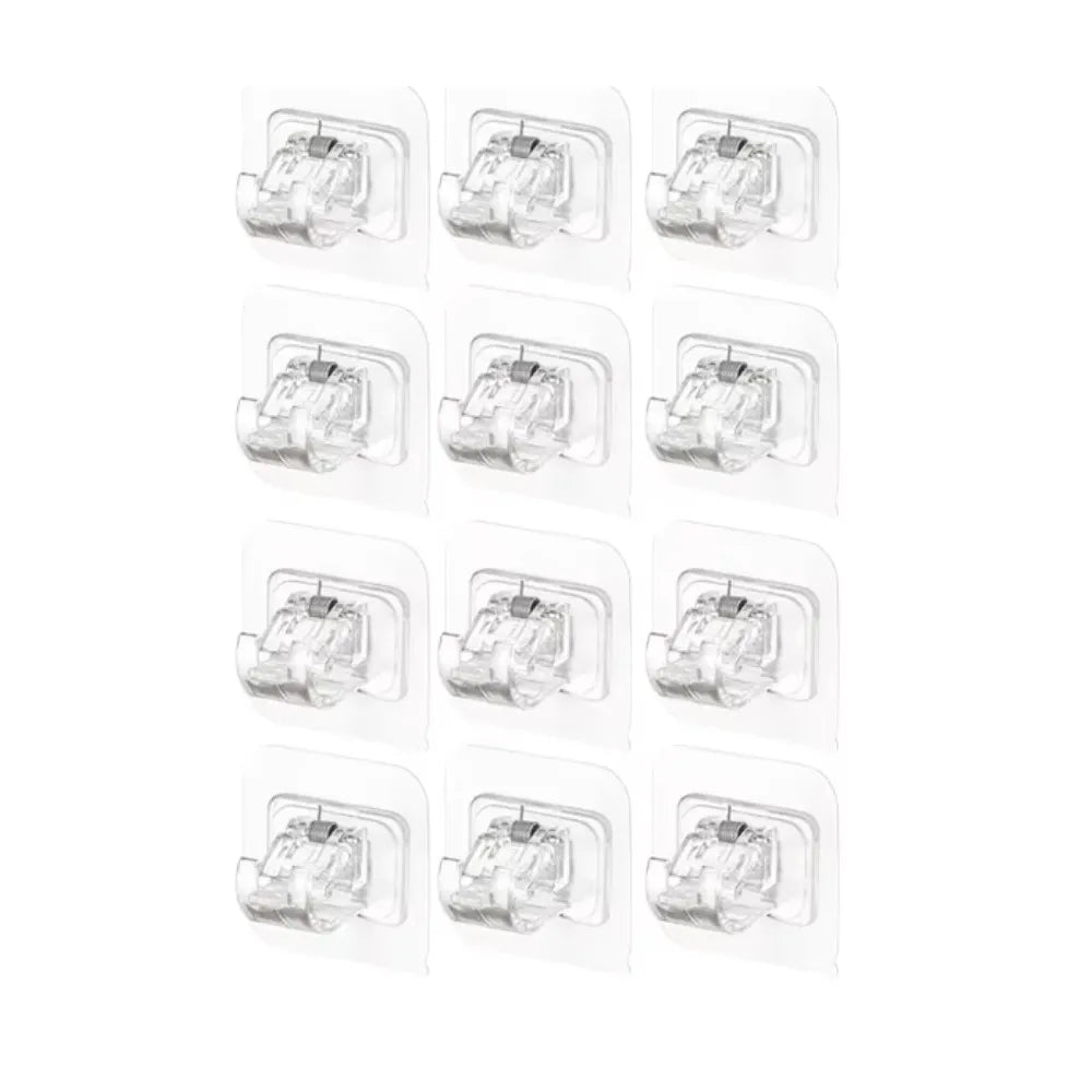 clips suspension adhésifs blancs modernes utilisation multiple crochets barres inclusétaillées4cm6cm