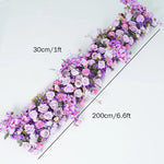 Arche décorative florale violettes roses blanches extérieur intérieur décoration événement classique artificielle fixe