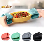 gants cuisine silicone rose bleu gris modernes grille opaques anti chaleur
