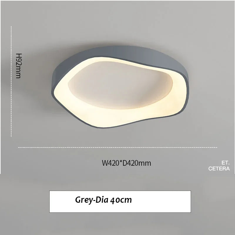 lampe moderne ondulé blanc gris noir led 40cm 50cm contemporaine