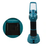 lampe torche led rechargeable bleu clair noir moderne clip charge usb makita