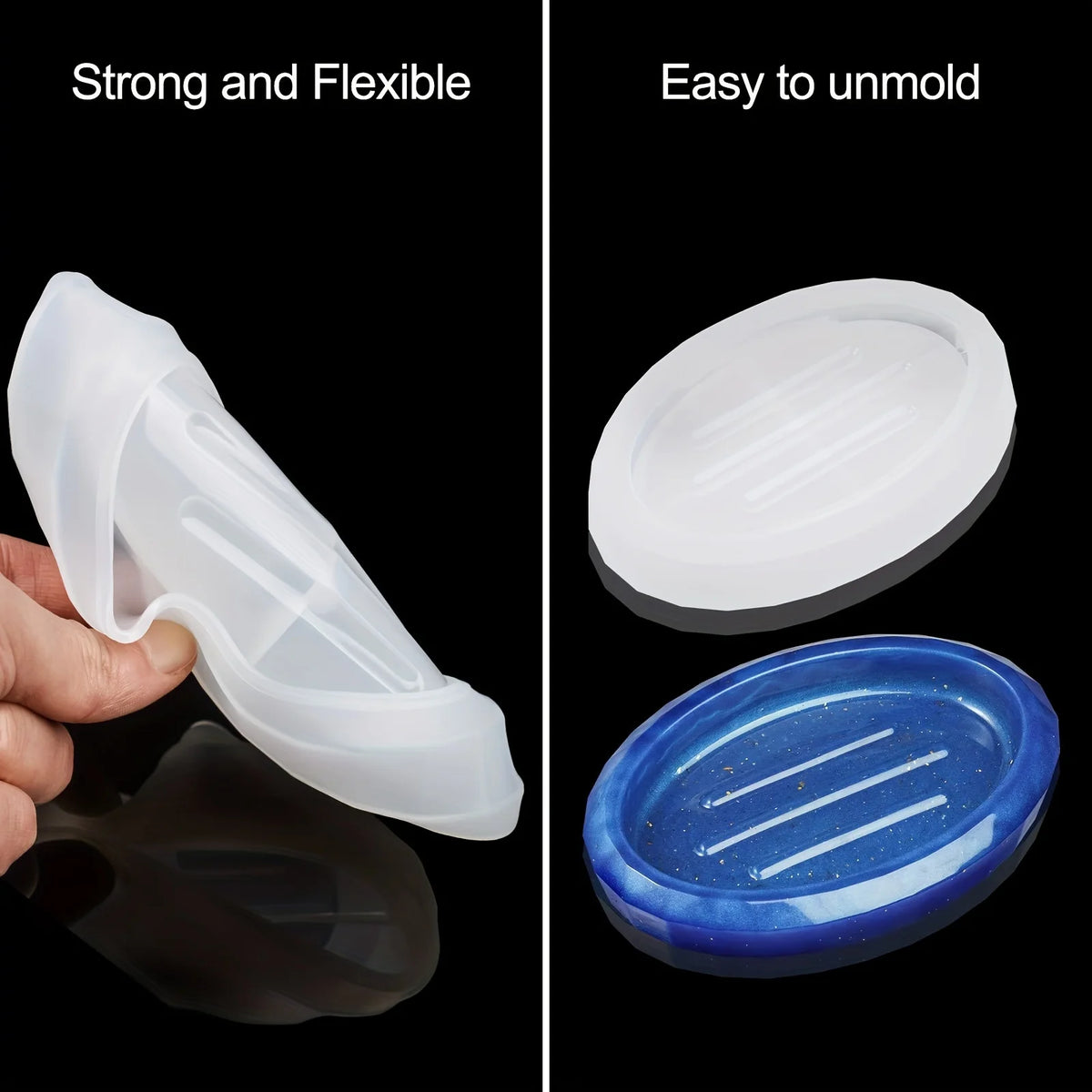 moules savon silicone motifs floraux transparents moderne minimaliste