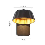 lampe murale moderne led noir doré blanc ip65 hydrofuge ondulée aluminium