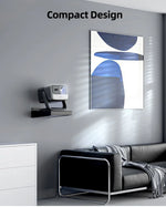 support projecteur réglable 25 65cm gris métallisé lisse moderne câble intégrérotation 360 độ