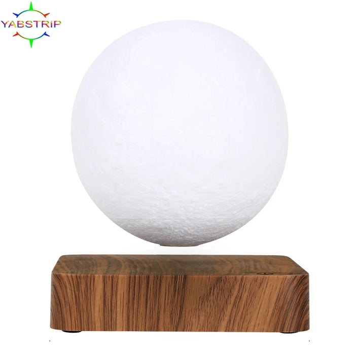 Lampe lune lévitation magnétique 18cm vue de face