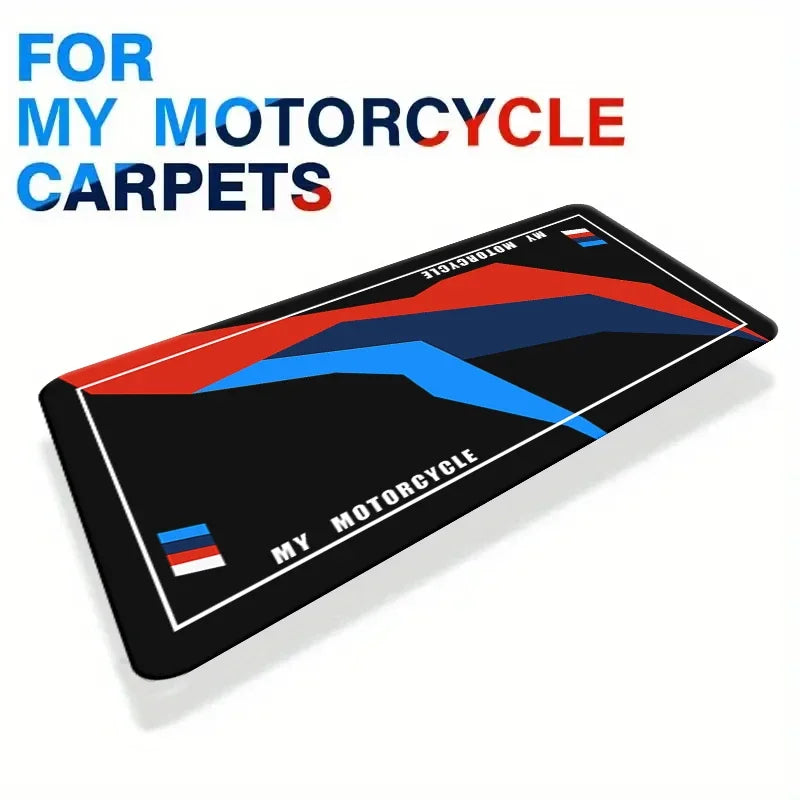 tapis antidérapant extérieur polypropylène polyester rayures diagonales texture veloutée moderne rouge bleu noir