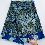 dentelle fine brodée violet rose noir vert traditionnelle élégante mariage fête