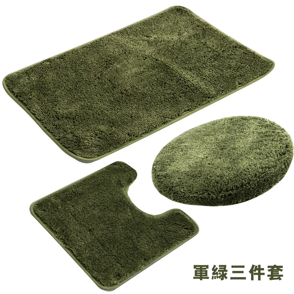 tapis bain moderne gris bleu beige rouge anti dérapant velours salle bain