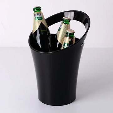 seau glace transparent moderne poignée respectueux environnement blanc noir uni