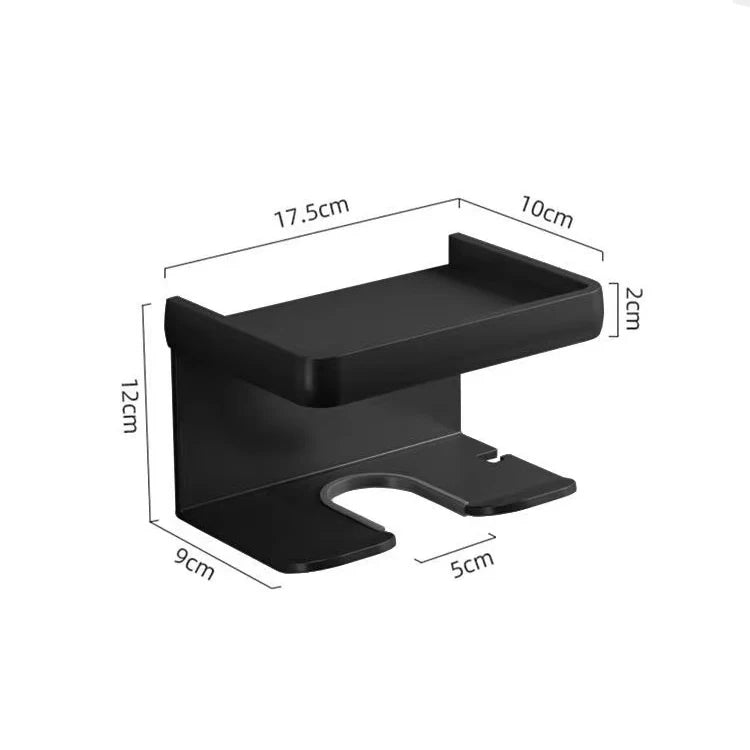 porte filtres espresso tamper mural support filtres aluminium bois moderne minimaliste