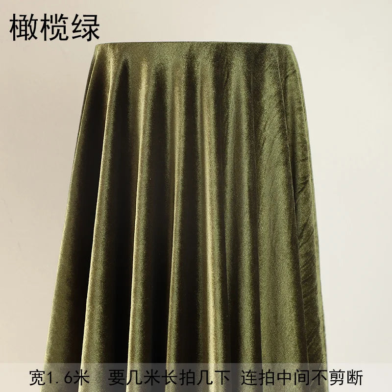 tissu velours polyester uni opaque moderne vert foncé vert clair noir rouge blanc resistant