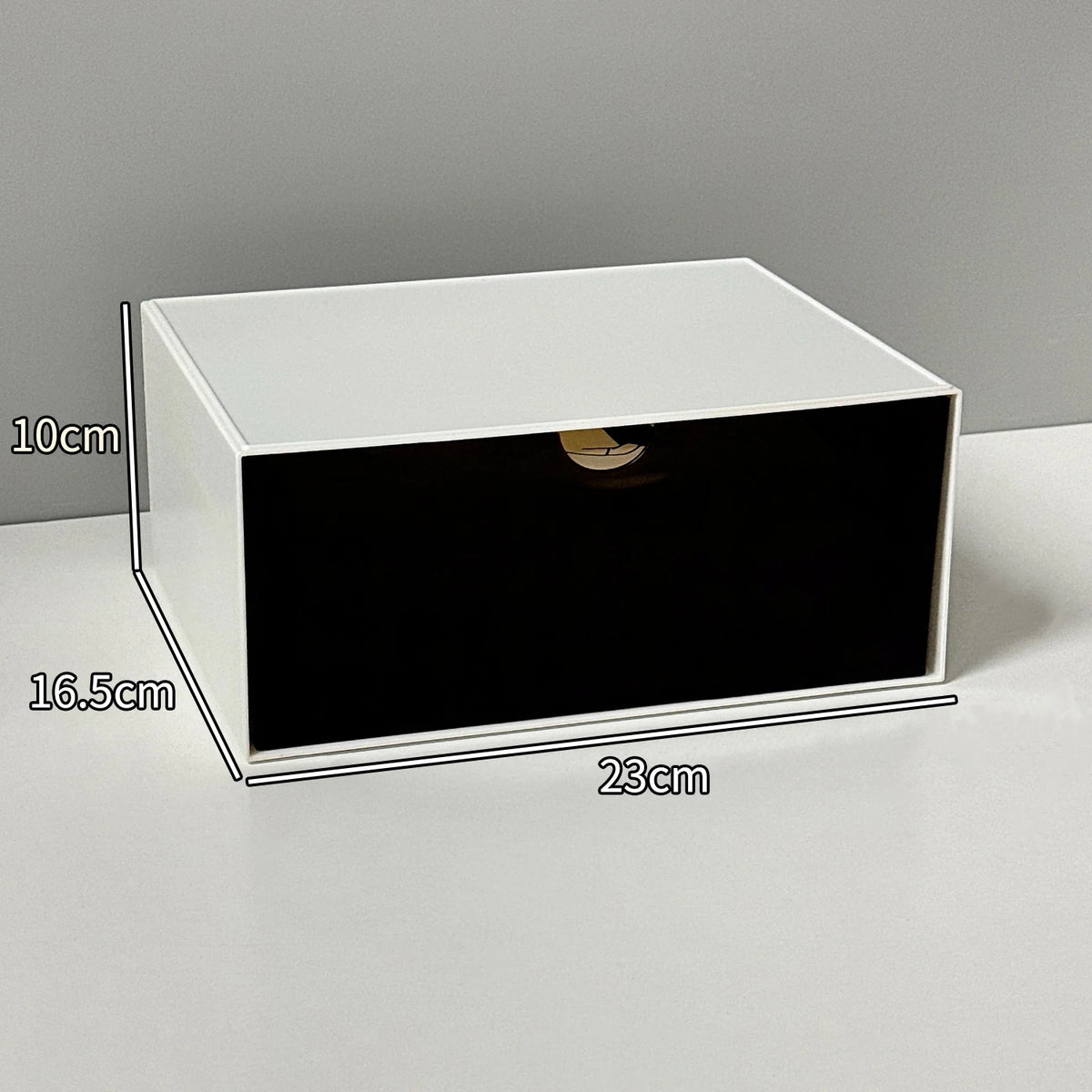 boîte rangement blanc noir tiroirs minimaliste moderne organisateur cosmétique multipurpose respectueux environnement