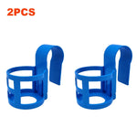 support verres piscine bleu moderne anneau fixation pratique transparent matériaux lisses