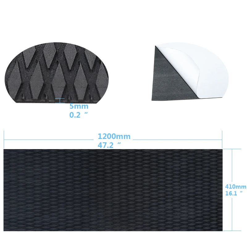 tapis sol surf paddle kayak bateau poissons piscine gonflable eva 1200x410mm adhésif moderne