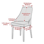 housse chaise extensible motif feuilles gris clair fauteuil salle manger moderne