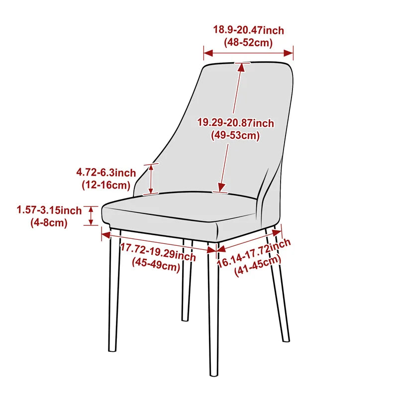 housse chaise extensible motif feuilles gris clair fauteuil salle manger moderne