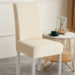 housse chaise tissé motifs géométriques moderne adhésif polyester élasthanne beige gris rouge