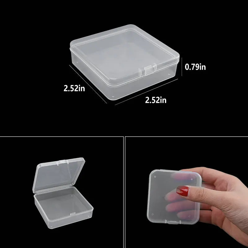 boîte rangement plastique transparente séparateurs bijoux accessoires petits objets divers