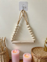 porte rouleau papier toilette blanc bois corde boho rustique suction chambrehôtelDecorationMaison