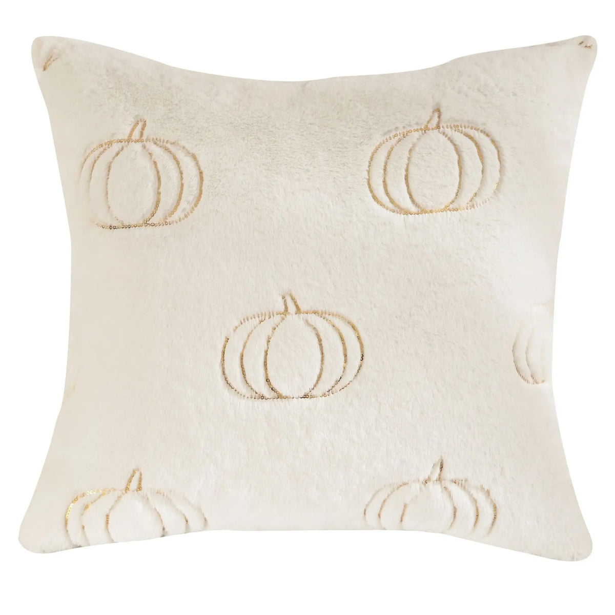 coussin carré halloween citrouilles feuilles deco moderne blanc opacité jacquard polyester fixations