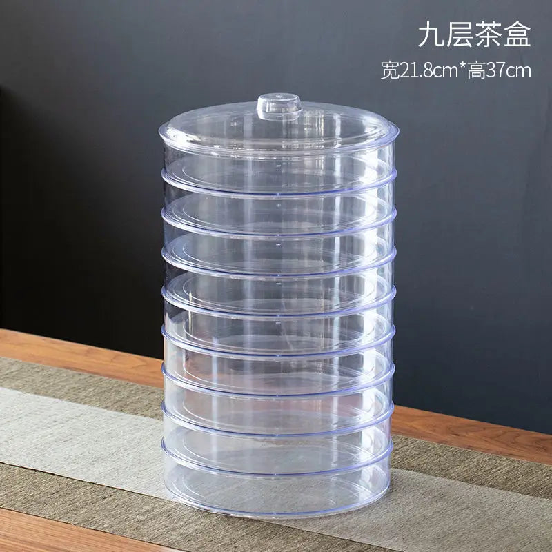 boîte thé transparente imprimé chinois moderne résistante humidité papier d'emballage double couche