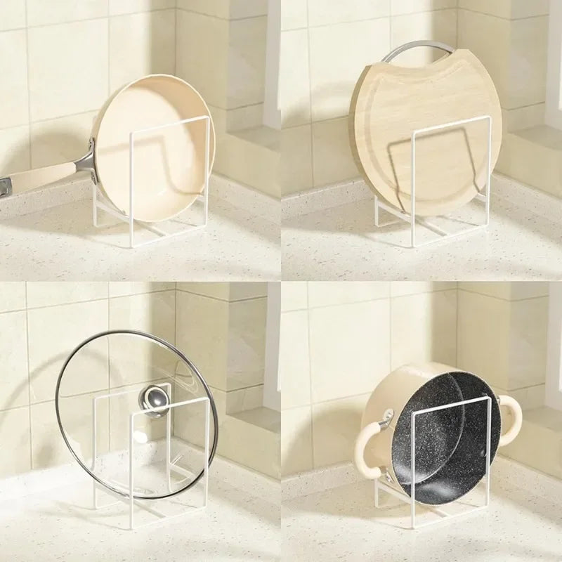 support assiettes noir blanc moderne minimaliste cuisine rangement vertical horizontal ustensiles