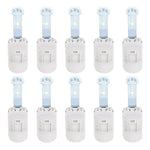 suspension lampe douille candelabra base blanc argenté noir industriel fixations métal plastique