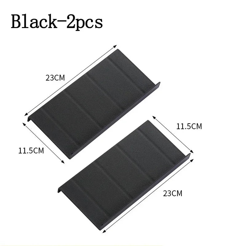 rangements épices noir blanc moderne minimaliste réutilisable plastique texture mat assaisonnement cuisine organisateur