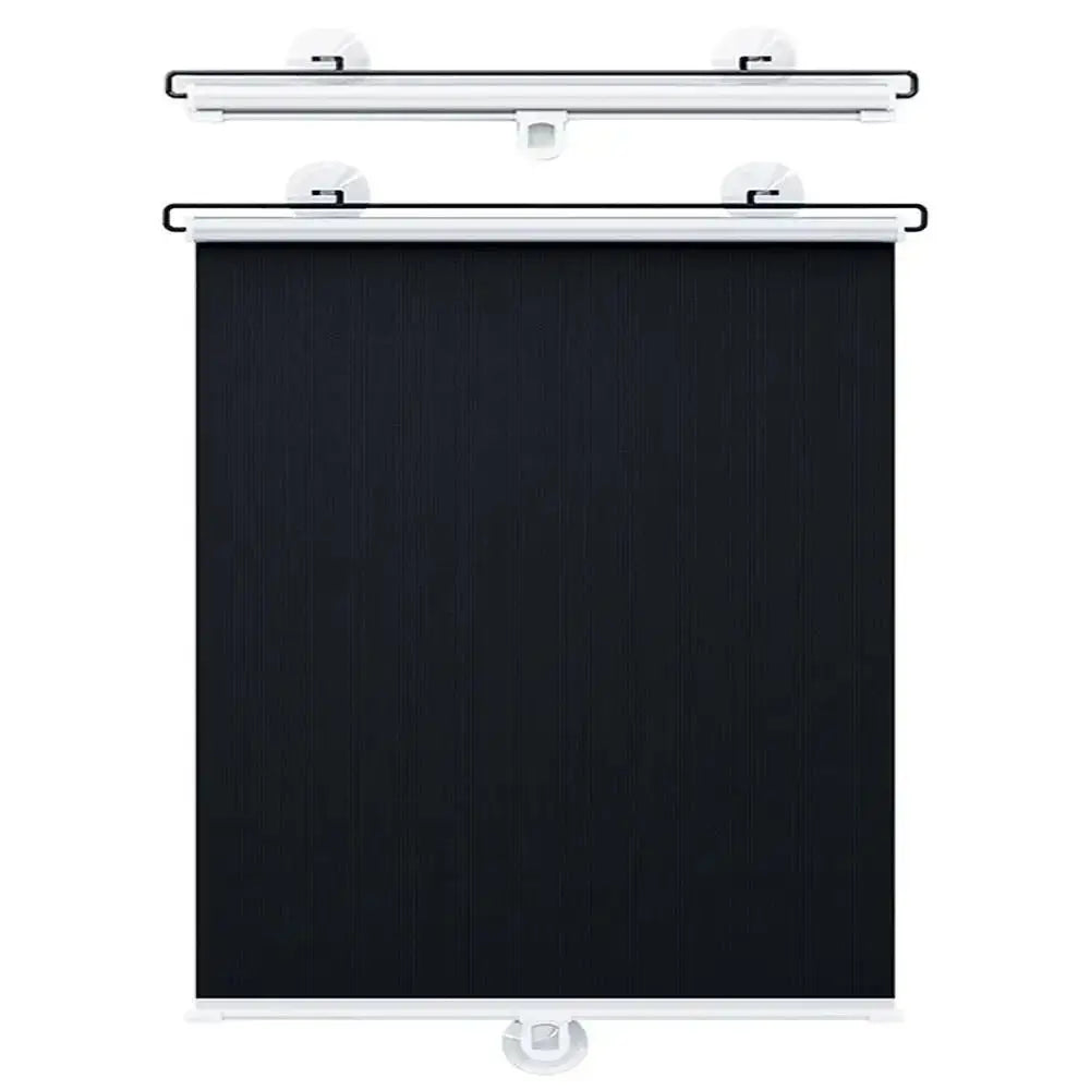 rideau enroulable noir tissu moderne ventouse 40x60cm 40x125cm 45x125cm