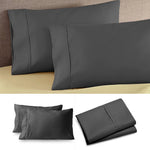 taies d'oreiller microfibre coton polyester beige gris noir bleu rouge blanc enveloppe simple literie