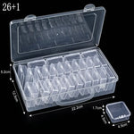 boîtes rangement transparentes modernes bijoux 30 miniatures incluses grande boîte pratique portative
