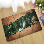 tapis sol antidérapant motif nature 3d effet cracké intérieur extérieur cuisine bain porte